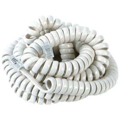 RCA TP282WR 25Ft Handset Coil Cord (White) - Image 1 of 2