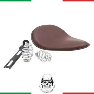 🇮🇹 SELLA UNIVERSALE MARRONE HARLEY SPORTSTER CUSTOM 883 BOBBER CAFÈRACER - Foto 1 di 3