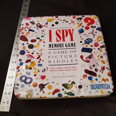 1995 I Spy Memory Game in Tin Box. All 75 Cards Included 100% Complete - Image 1 of 4