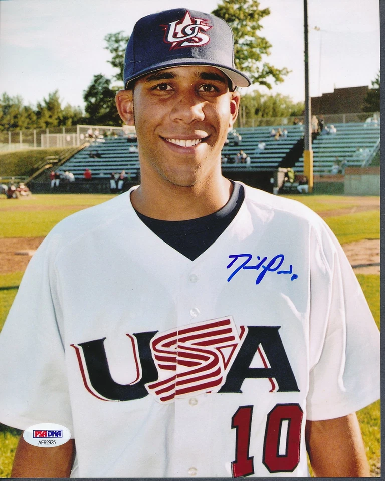 Foto autógrafa autografiada 8x10 firmada por David Price Team EE. UU. PSA/DNA AF92925 Foto 1 de 1