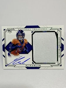 2020 Panini National Treasures KJ HAMLER Green RPA Rookie RC Auto Patch #06/13 - Picture 1 of 3