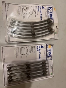 Paquete de secciones de vía recta calibre K-Line K-231 O-27 (4) y paquete curvo K-201 (4) - Imagen 1 de 5