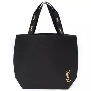Yves Saint Laurent Neuheit Tragetasche Schwarz Gold Logo YSL Japan NEU - Bild 1 von 2
