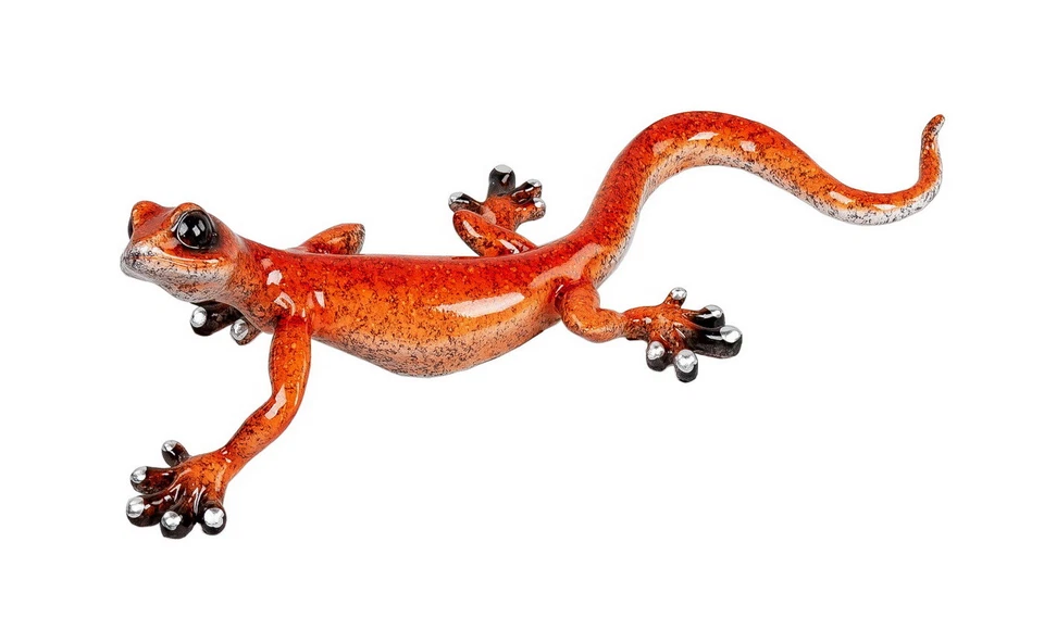 Wanddeko Gecko Deko Tier Figur Lurch Salamander Drachen Eidechse Skulptur     - Bild 1 von 1