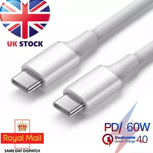 USB C auf USB C schnell 60 W Dual Typ C Ladekabel für iPhone 15 Plus Pro Max - Bild 1 von 11