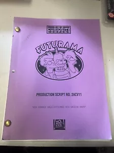 Futurama Production Script, How Hermes Requisitioned Rare Original Matt Groening - Picture 1 of 5