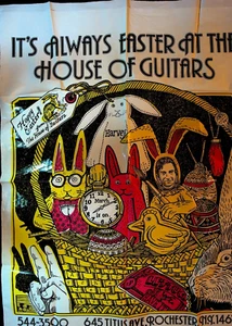 The House of Guitars Rochester NY 1990s Shopping Bag It's Always Easter - Picture 1 of 3
