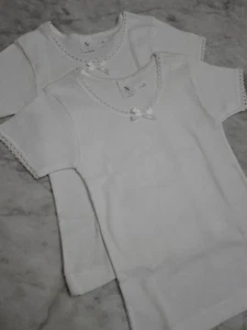 2 MAGLIETTE INTIMO BIMBA NUOVE taglia 2 anni - Foto 1 di 4