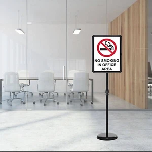Adjustable Poster Sign Stand 8 ½ "x11" Heavy Duty Floor Standing Sign Holder - Picture 1 of 13