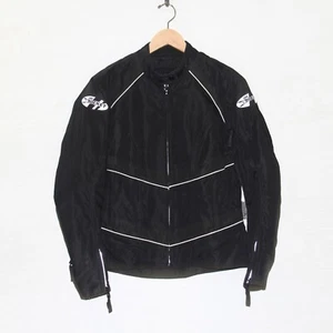 Chaqueta de carreras de motocicleta blindada balística Joe Rocket para mujer talla grande negra - Imagen 1 de 5