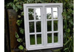 Rustic Window Style Mirror Garden Mirror Industrial Mirror 3044 - Picture 1 of 5