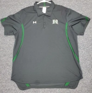 UNDER ARMOUR men's short sleeved polo golf shirt, black (SKU: YN32) - Picture 1 of 5