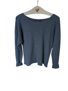 Peruvian Connection Womens Boatneck Sweater Blue Size Medium M 100% Royal Alpaca - Picture 1 of 5