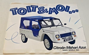 Feuillet de vente CITROEN  MEHARI Azur -  Mars 1985 - Bel Etat. - Picture 1 of 2