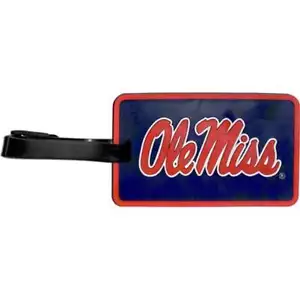 Mississippi Ole Miss Rebels Soft Luggage/Bag Tag - Picture 1 of 1
