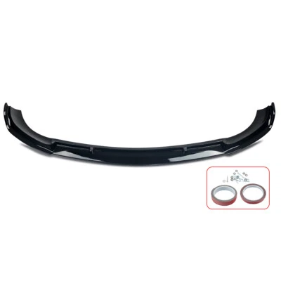 Front Lip Splitter Spoiler Glossy Black For Mercedes E-Class W213 AMG LINE 17-20 Foto 1 de 4