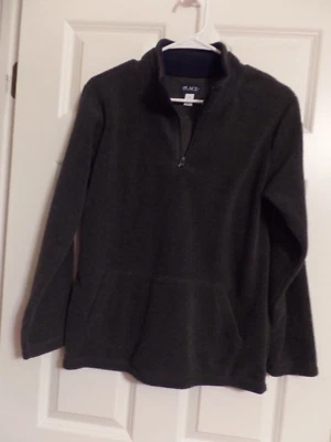 Boy's, Charcoal Fleece Pullover, PLACE,  Soft, Size-14, Excellent Condition - Image 1 of 4