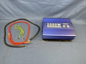 KINVERCH 2000 Watt PURE SINE WAVE Inverter 3 AC Outlets 12V to 110V FREE SHIP - Picture 1 of 8
