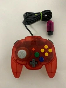 *OFFIZIELL* Watermelon Red Clear Hori Mini Pad Wired Controller Nintendo 64 N64 - Bild 1 von 7