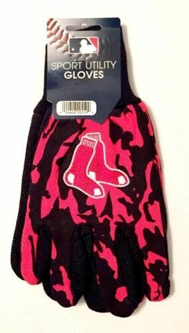 McArthur MLB Boston Red Sox Camo Style Embroidered Utility Gloves Pair Cover