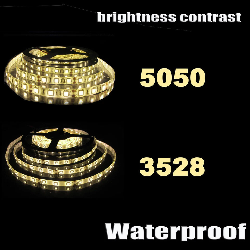 Wholesale LED Strip Lights 3528 5050 5M/10M/15M/20M RGB SMD 12V Roll Waterproof - Image 1 of 4