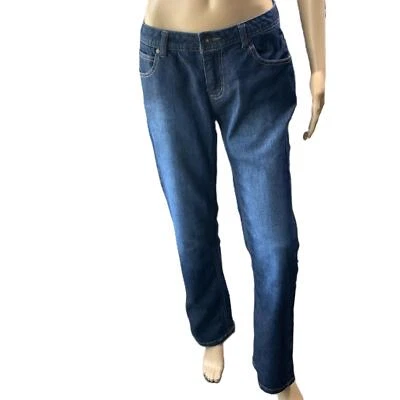 Natural Reflections Dark Wash Straight Leg Stretch Denim Womens Jeans Size 6 - Image 1 of 4