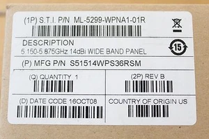 SÍMBOLO ML-5299-WPNA1-01R 5.150-5.875GHz 14dBi WB antena entrecerrada S51514WPS36RSM - Imagen 1 de 10