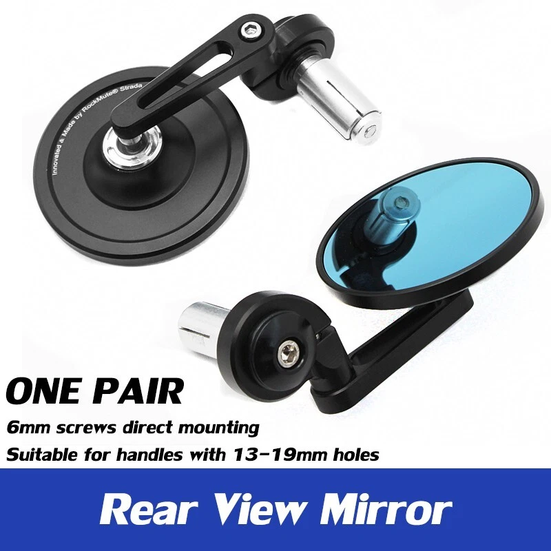 For Honda SUPER CUB C125 SUPER CUB C55 C50 Rear View Mirror Retro Round Aluminum - Image 1 of 4