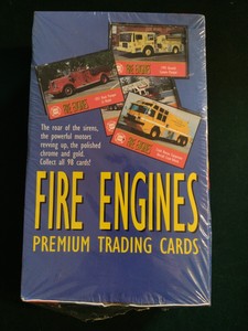Fire Engines Collector Premium Trading Cards 1993 factory sealed 36 packs 