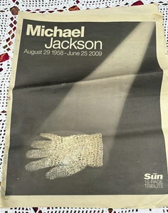 The Sun Michael Jackson 16 Page Tribute Newspaper Supplement 27th June 2009 - Picture 1 of 8