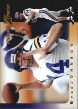 1997 Pinnacle X-Press Football Card #114 Brad Johnson