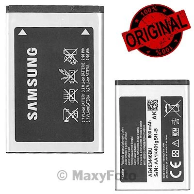 002F60A SAMSUNG BATTERIA ORIGINALE AB463446BU BULK 800 MAH PER C3590 E1270 C3595 NUOVA