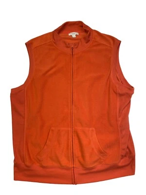 Chaleco con cremallera completa 2X naranja para mujer de Great Northwest Clothing Company EUC Foto 1 de 4