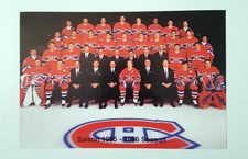 Montreal Canadiens Team 1995-96 Season Postcard 