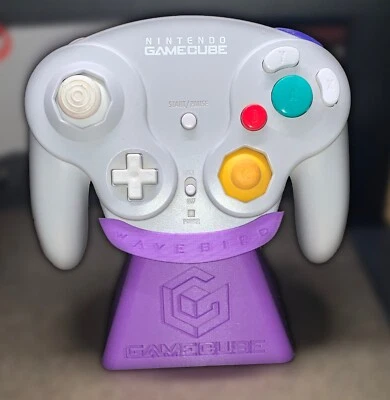 Nintendo GameCube Wavebird Controller Stand with Engraved Logo Tons of Colors - Image 1 of 3