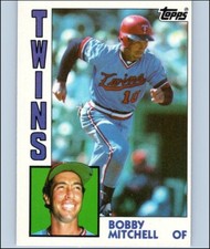 1984 Topps Tiffany Baseball BOBBY MITCHELL #307 Ungraded Minnesota Twins