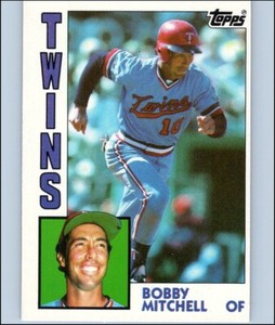 1984 Topps Tiffany Baseball BOBBY MITCHELL #307 Ungraded Minnesota Twins