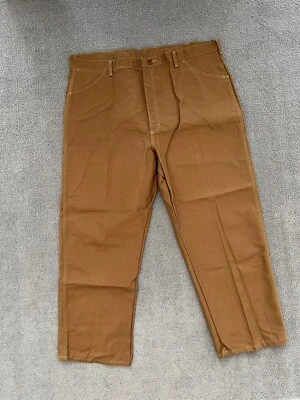 Pantalones de carpintero de lona caqui tostado resistente al fuego Bulwark talla 44x30 Foto 1 de 4