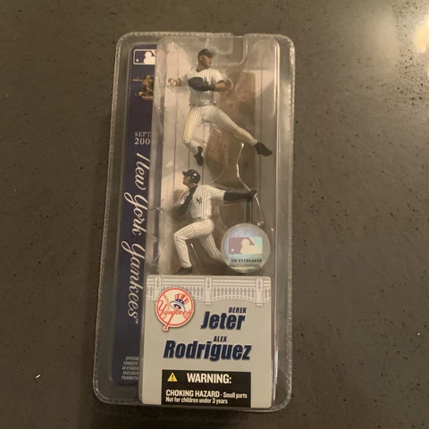 Derek Jeter & Alex Rodriguez 2004 3 inch McFarlane Figures Factory Sealed New Cover