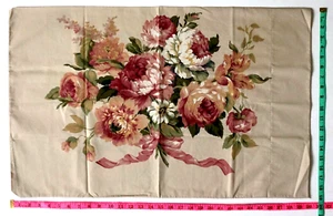 (2) Fundas de almohada vintage Westpoint Stevens ramo floral sobre bronceado ¡EXCELENTE!! - Imagen 1 de 6