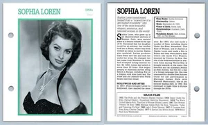 Sophia Loren - 1950's Atlas Editions Movie Star Card - Picture 1 of 1
