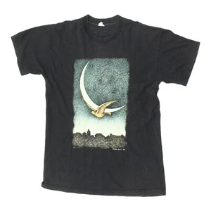 Camiseta negra Augusto Daolio para hombre | De colección cantante italiano poeta artista de colección - Imagen 1 de 2