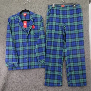 Family Pajamas Little Kids' Black Watch Plaid Pajama Set Small (6/7) Blue Green - Picture 1 of 6