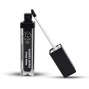 Wisse Make Up MATTE BLACK Lipgloss - Black Liquid Lipstick - Full-Coverage