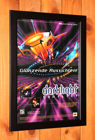 1997 Darklight Conflict PS1 serie Saturn mini foglio pubblicitario incorniciato poster annuncio incorniciato