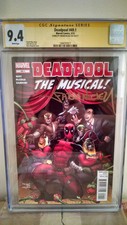 Deadpool #49.1 (The Musical) CGC 9.4 AUTOGRAPHED by FABIAN NICIEZA