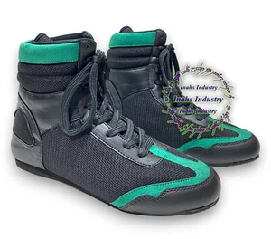 New High quality Leather Boxing Shoes With Custom Made Logo & Design - Picture 1 of 6