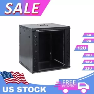 Aeons 12U Professional WallMount 19-inch Network Server Rack Cabinet Low-Profile - Picture 1 of 13