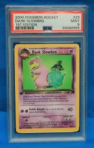 2000 POKEMON ROCKET # 29 Dark Slowbro PSA 9 MINT # 59282959 PRIMA EDIZIONE - Foto 1 di 2