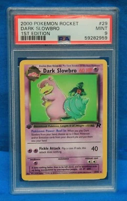 2000 POKEMON ROCKET # 29 Dark Slowbro PSA 9 MINT # 59282959  FIRST EDITION - Image 1 of 2